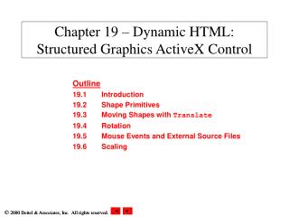 Chapter 19 – Dynamic HTML: Structured Graphics ActiveX Control