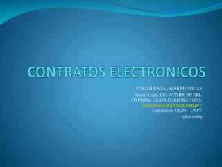 CONTRATOS ELECTRONICOS