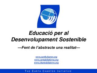 Educació per al Desenvolupament Sostenible