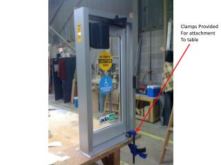 Clamps Provided For attachment To table
