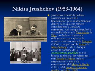 Nikita Jrushchov (1953-1964)