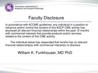 Faculty Disclosure