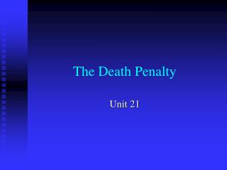 The Death Penalty