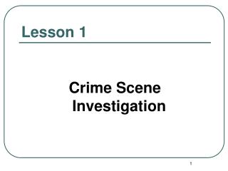Lesson 1