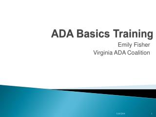 ADA Basics Training