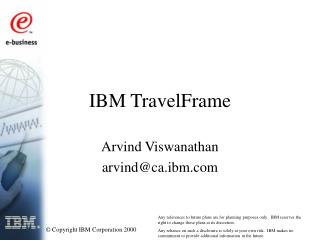 IBM TravelFrame