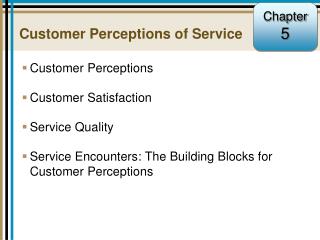 Customer Perceptions of Service