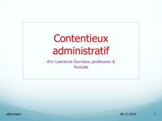 Contentieux administratif