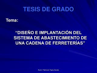 TESIS DE GRADO