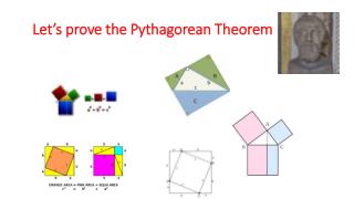 Let’s prove the Pythagorean T heorem