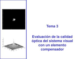 Tema 3 Evaluación de la calidad óptica del sistema visual con un elemento compensador