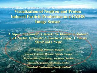 Visualization of Neutron and Proton Induced Particle Production in a CMOS Image Sensor