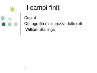 I campi finiti