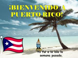 ¡ Bienvenido a Puerto Rico!