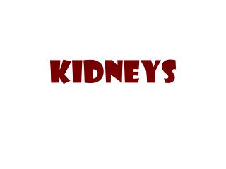 KIDNEYS