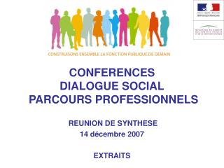 CONFERENCES DIALOGUE SOCIAL PARCOURS PROFESSIONNELS