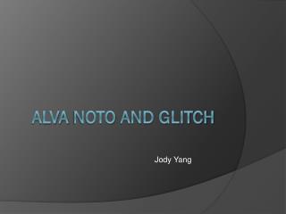 Alva Noto and glitch