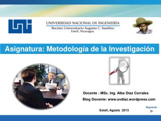 Asignatura: Metodología de la Investigación