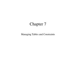 Chapter 7