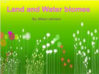 Land and Water biomes