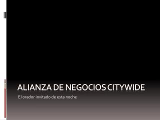 Alianza de negocios citywide