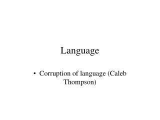 Language