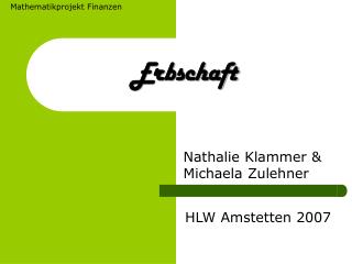Erbschaft
