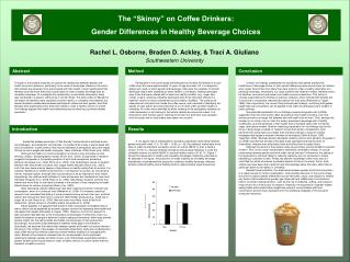 The “Skinny” on Coffee Drinkers: Gender Differences in Healthy Beverage Choices