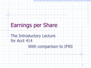 Earnings per Share