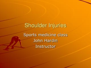 Shoulder Injuries