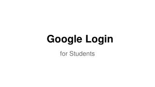 Google Login