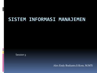 Sistem Informasi Manajemen