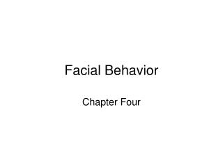 Facial Behavior