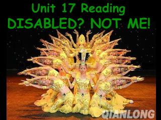 Unit 17 Reading