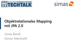 Objektrelationales Mapping mit JPA 2.0