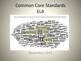 Common Core Standards ELA