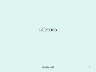 LÍPIDOS