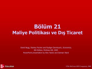 Bölüm 21 Maliye Politikası ve Dış Ticaret