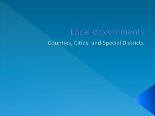 Local Governments