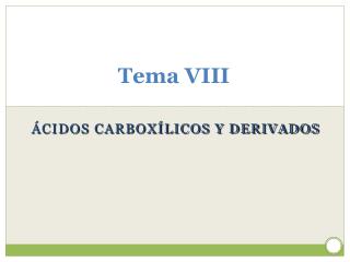Tema VIII