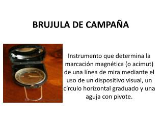 BRUJULA DE CAMPAÑA