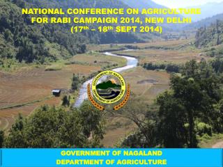 GOVERNMENT OF NAGALAND DEPARTMENT OF AGRICULTURE