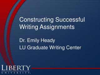 Constructing Successful Writing Assignments