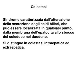 Colestasi