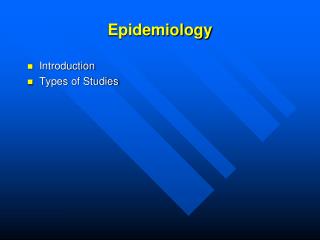 Epidemiology