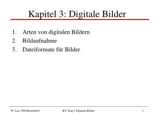 Kapitel 3: Digitale Bilder