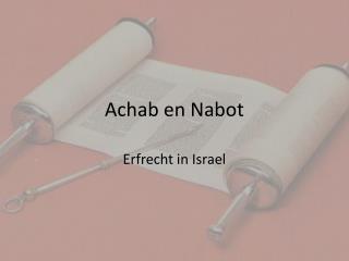 Achab en Nabot