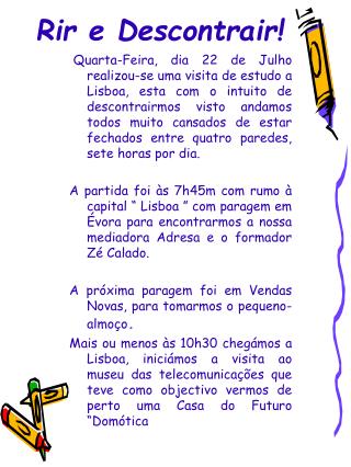Rir e Descontrair!