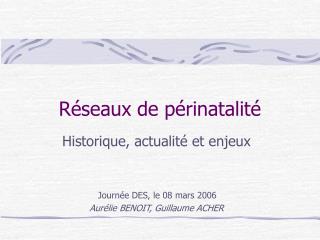 Réseaux de périnatalité