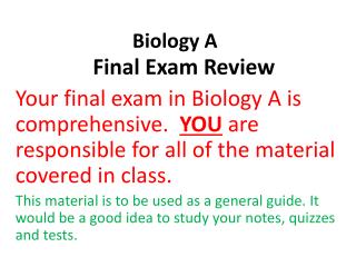 Biology A